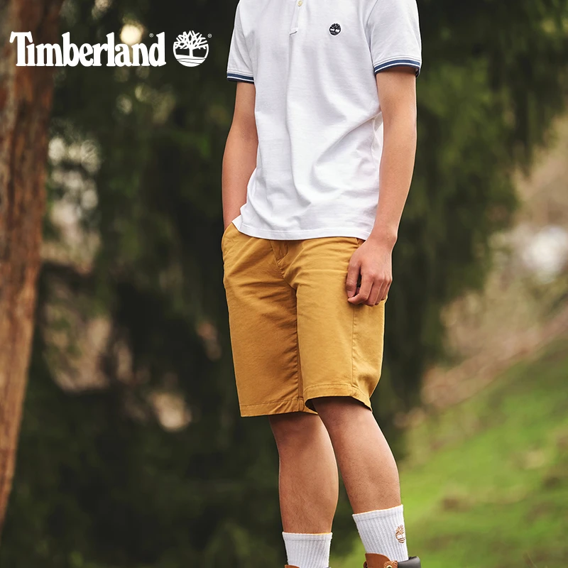 Timberland添柏岚官方男装短裤春夏新款户外休闲直筒透气|A2DFM