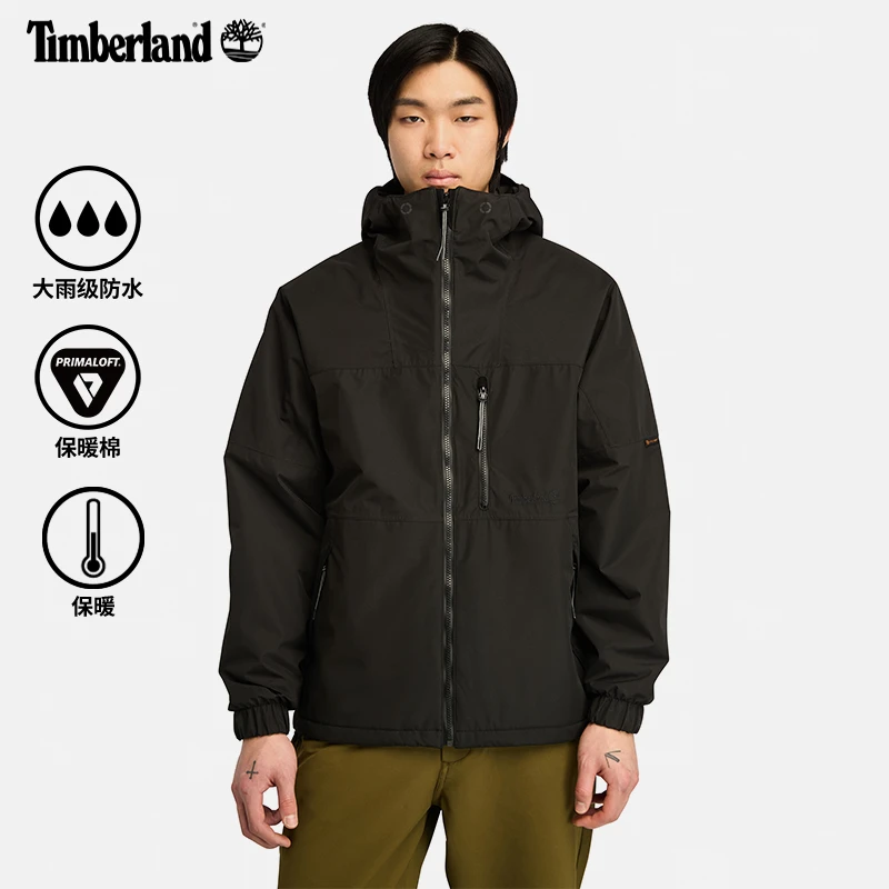 Timberland添柏岚官方男款棉夹克秋新款户外休闲防水保暖|A5M5E