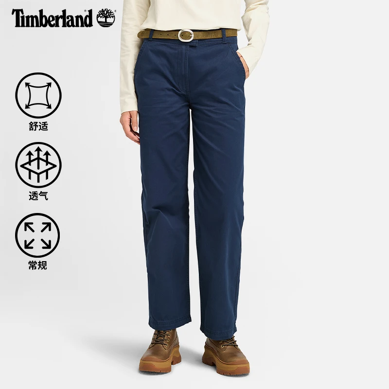 Timberland添柏岚官方女装直筒长裤春夏新款户外休闲经典|A5ZVY