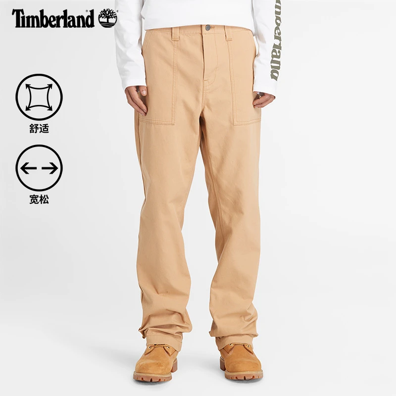 Timberland添柏岚官方男装直筒长裤春夏新款户外休闲宽松|A5QAP