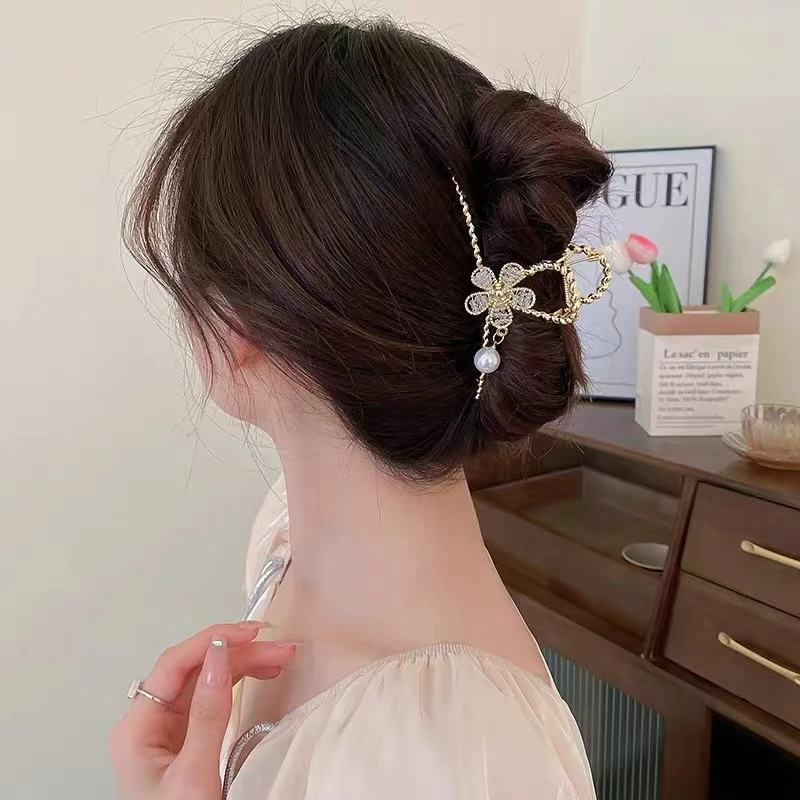 高级感鲨鱼夹发卡气质盘发抓夹发夹女后脑勺