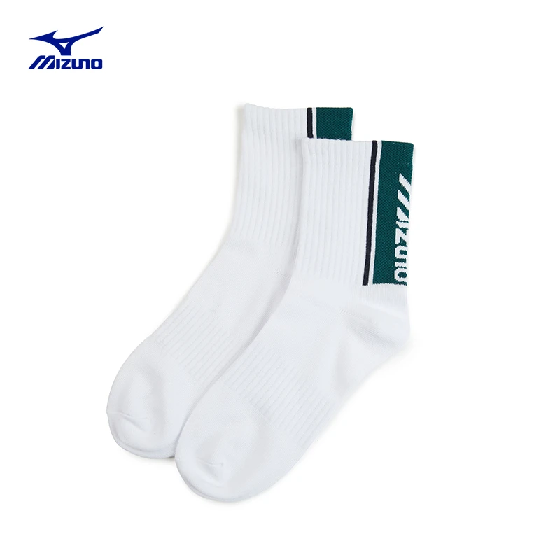 Mizuno/美津浓秋冬新款男女休闲耐磨弹力中筒运动袜HERITAGE系列