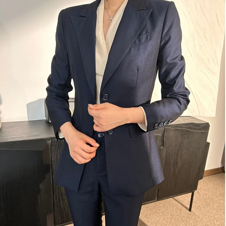 V10-1无马甲 设计感小众职业套装西装女商务正装高级感工作服气质