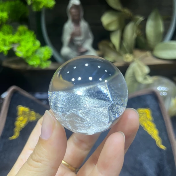 天然水晶晶中晶半盆 4.5cm