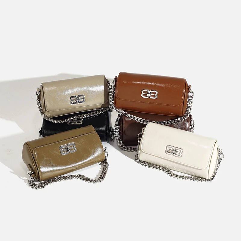 小众流行百搭保龄球包包女2024新款通勤手提包高级感单肩斜挎包