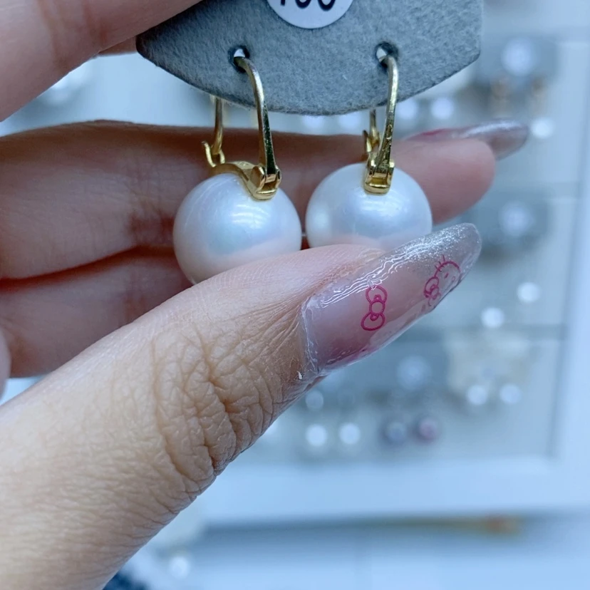 【闪购商品】淡水珍珠耳饰银S925镶嵌196