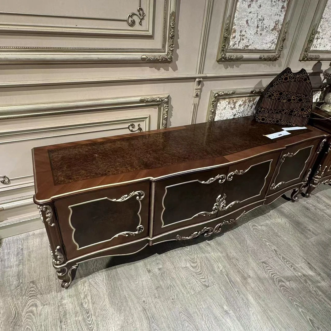 【皇家壹号】欧式客厅别墅家用古典风雕刻电视柜TY193*53*65