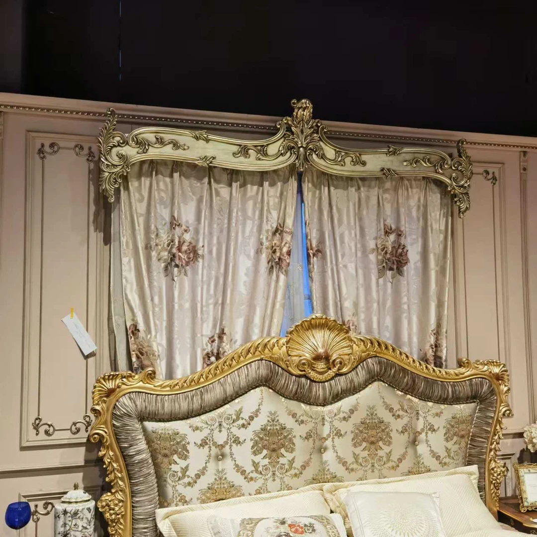 【皇家壹号】法式宫廷客厅卧室高端窗帘盒玄关架ty