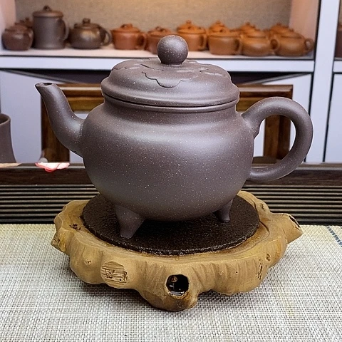 紫砂茶壶宜兴大水潭天青450c c