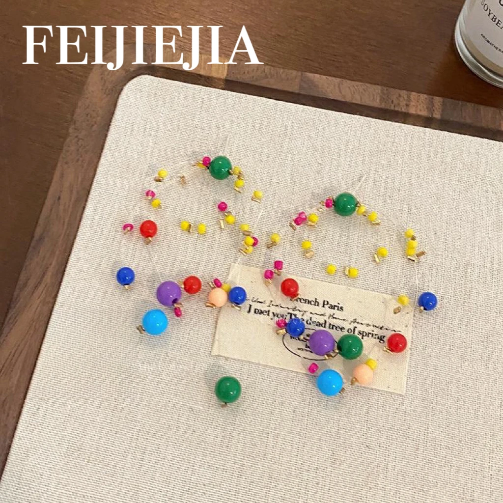 合金仿水晶耳饰 多巴胺耳饰耳钉少女时尚日韩气质复古小众甜美