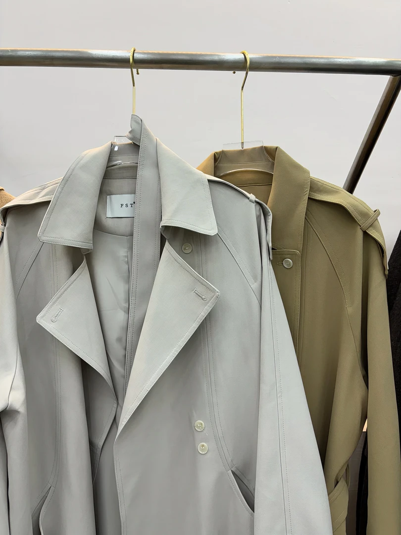 ZHEN ZHEN风衣女中长款2024早春新款高级感炸街小个子英伦风外套