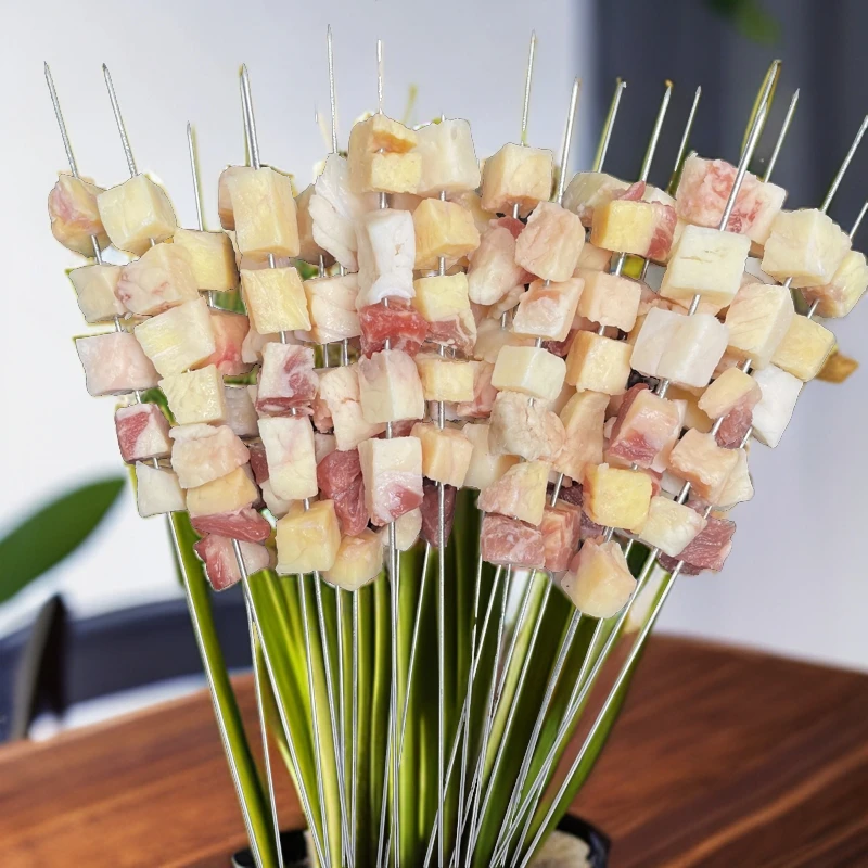 烧烤食材半成品牛胸口油牛板筋牛心管毛肚牛腰串商用批发烧烤串