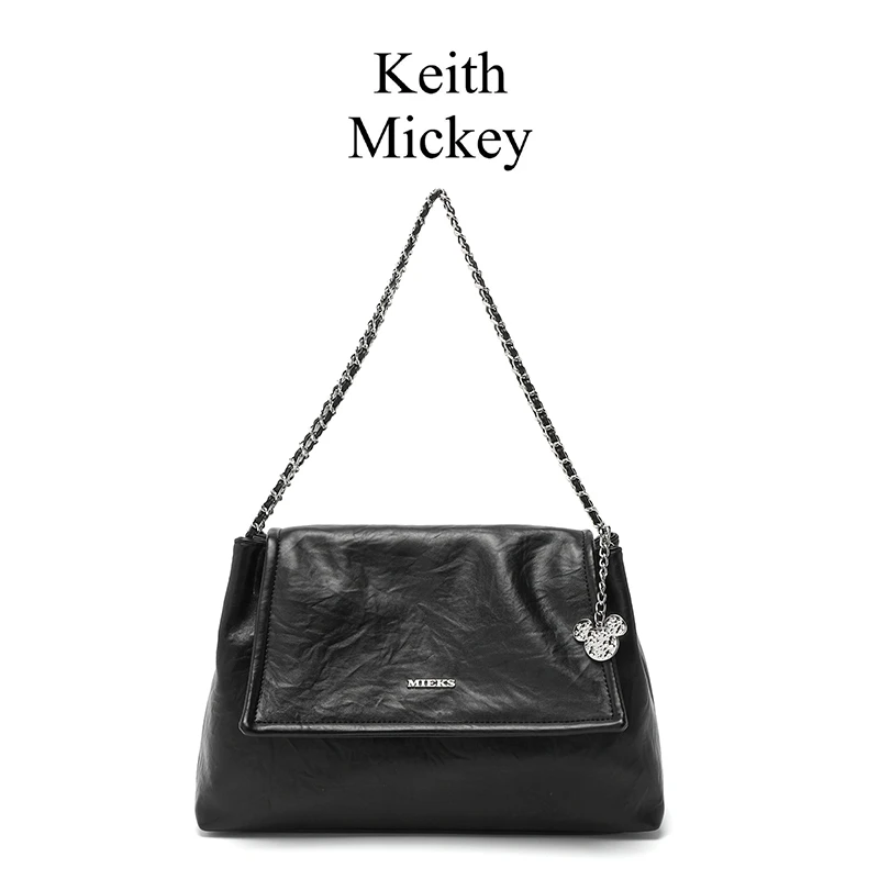 KEITH MICKEY 凯斯米琦 软皮包2023新款小众链条单肩腋下包M6#