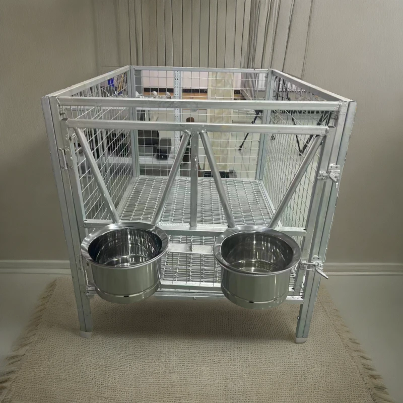 厂家定制养牛场整体热镀锌犊牛笼犊牛岛犊牛盆小牛笼子