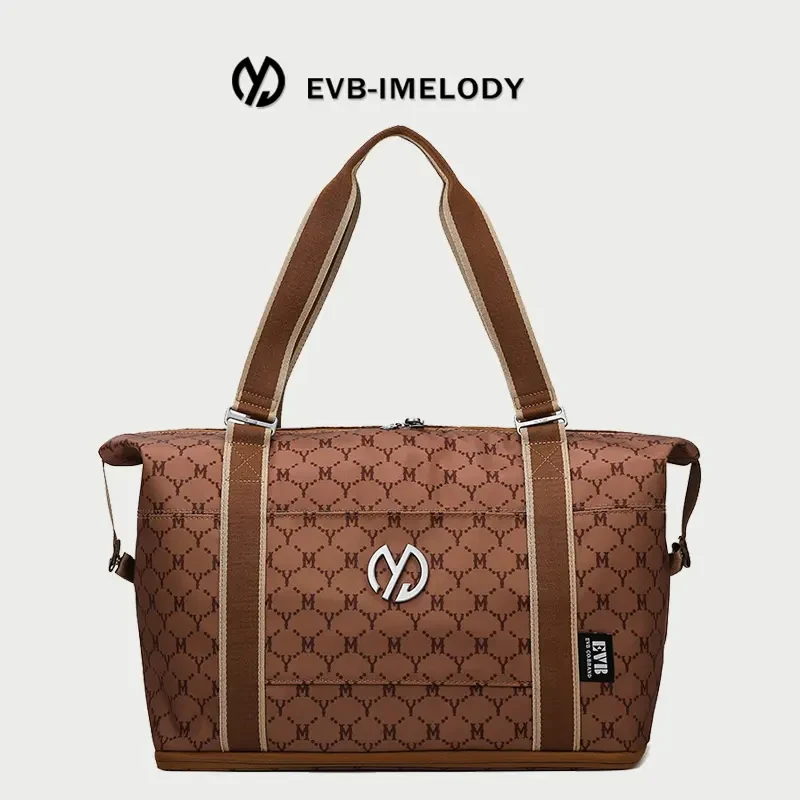 EVB旅行包女简约休闲轻便行李包大容量干湿分离健身包男短途出差