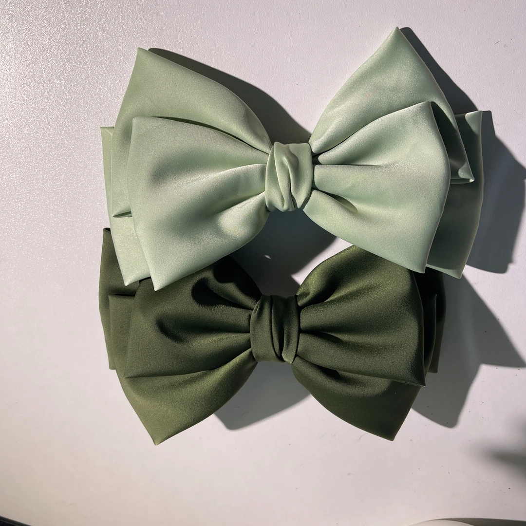 气质网红风蝴蝶结发饰超大清新网红爆款大号头饰黑色可爱鸭嘴夹