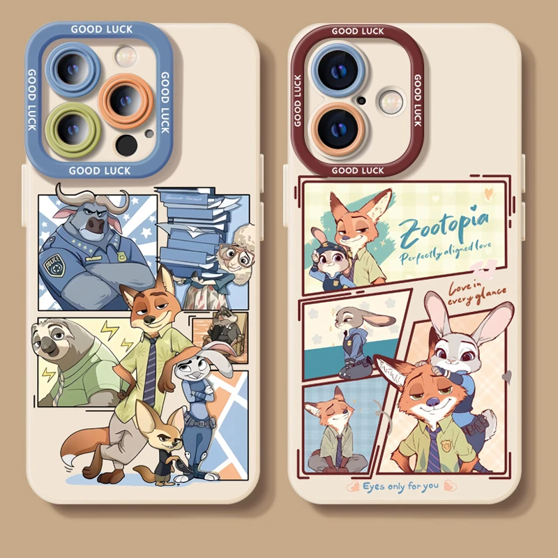 朱迪和尼克适用情侣华为Pura70苹果16小米vivooppo硅胶手机壳全包