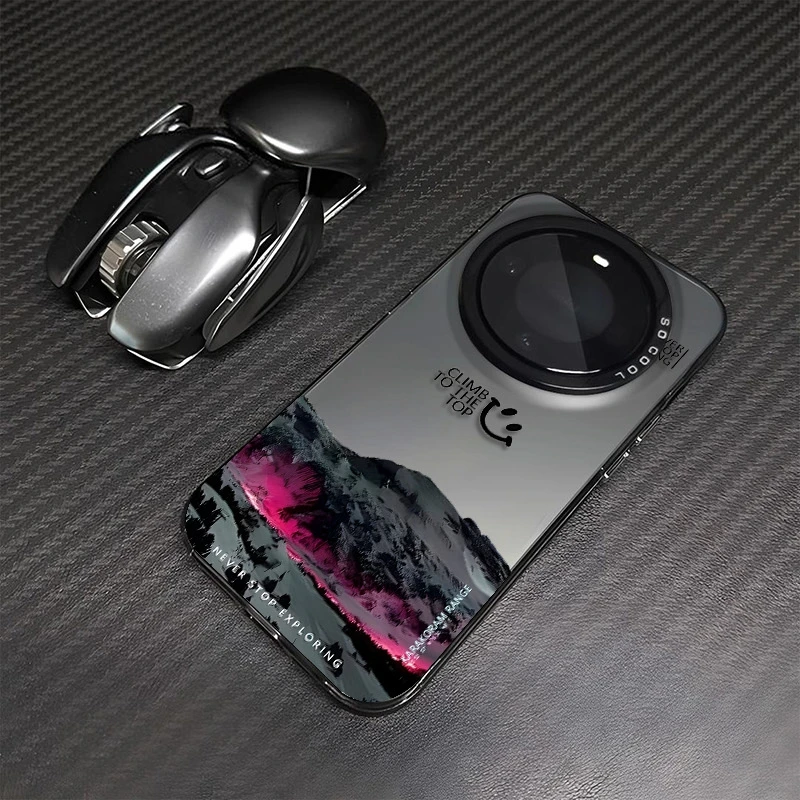 熔岩雪山适用于华为Mate60Pro苹果15荣耀X50手机壳创意vivoX100