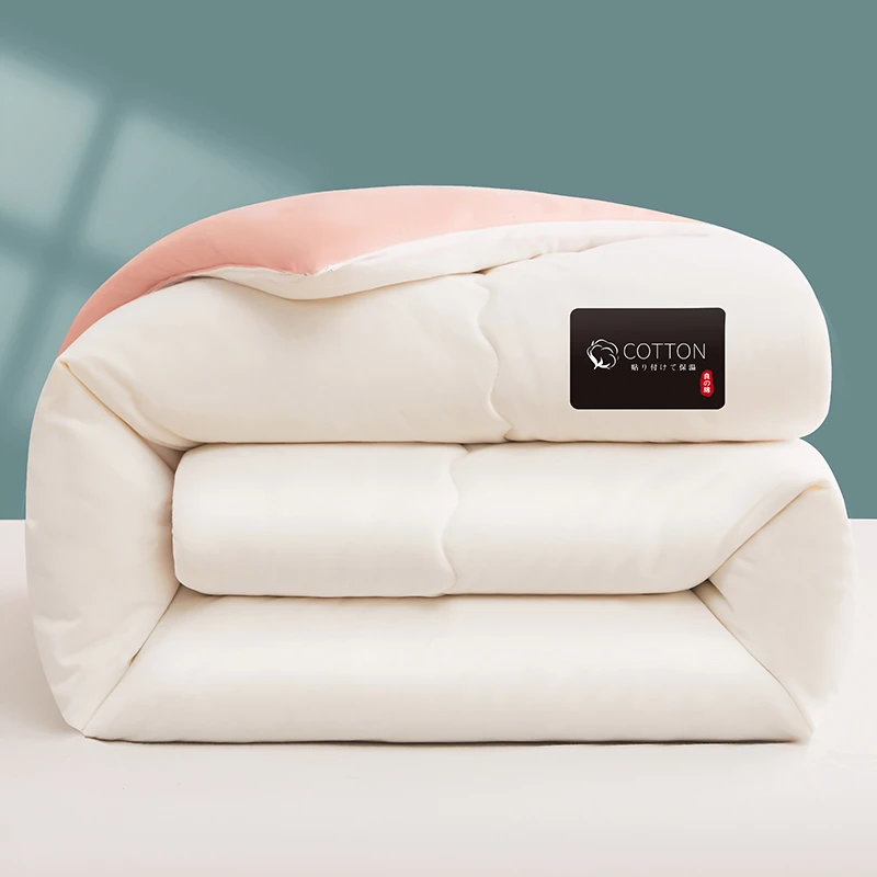 2024春秋冬季保暖加厚原绵大豆被学生宿舍绗缝大豆纤维被床上用品