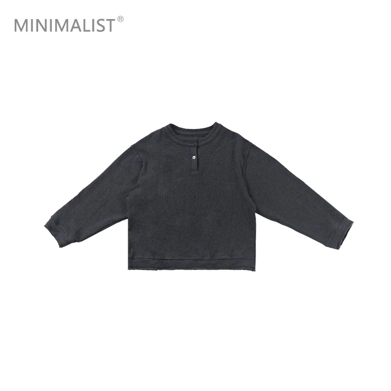 极限民《夜风》秋冬韩版套头亨利领长袖打底厚款卫衣W4411O2102