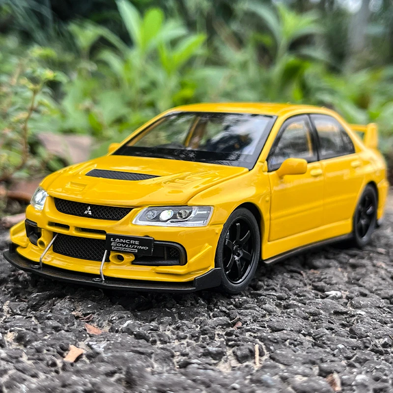 三菱EVO车模9代合金跑车模型jdm赛车收藏摆件男孩玩具车汽车模型