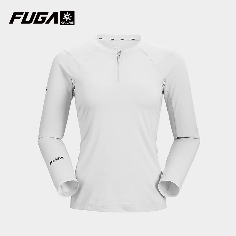 KAILAS凯乐石FUGA户外运动女款半拉链开功能秋冬长袖T恤KG2417237