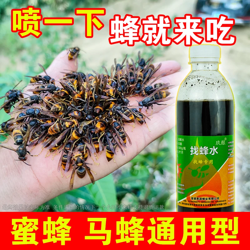 诱蜂水户外找找马蜂招蜜蜂通用型活蜂泡酒金环红娘黄脚快速来蜂