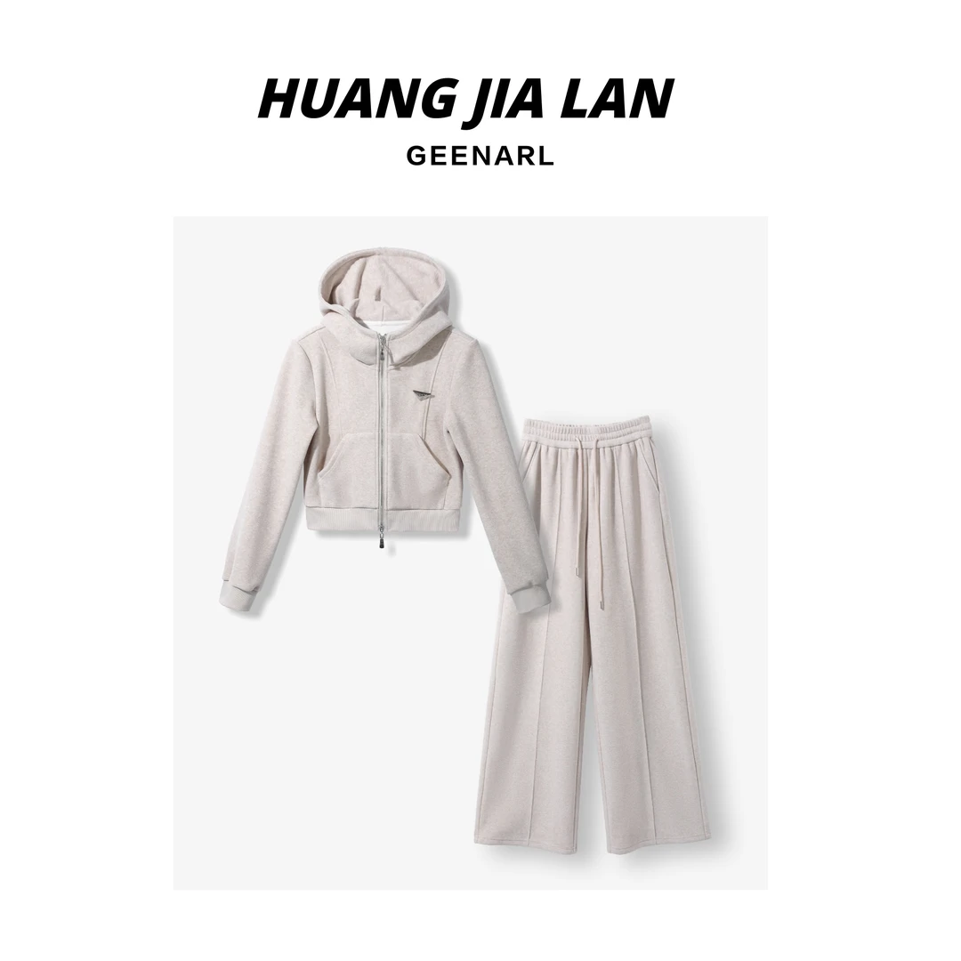 季奈儿【一眼入魂】懒美眉福音简约一套出行运动休闲套装 D7359727H