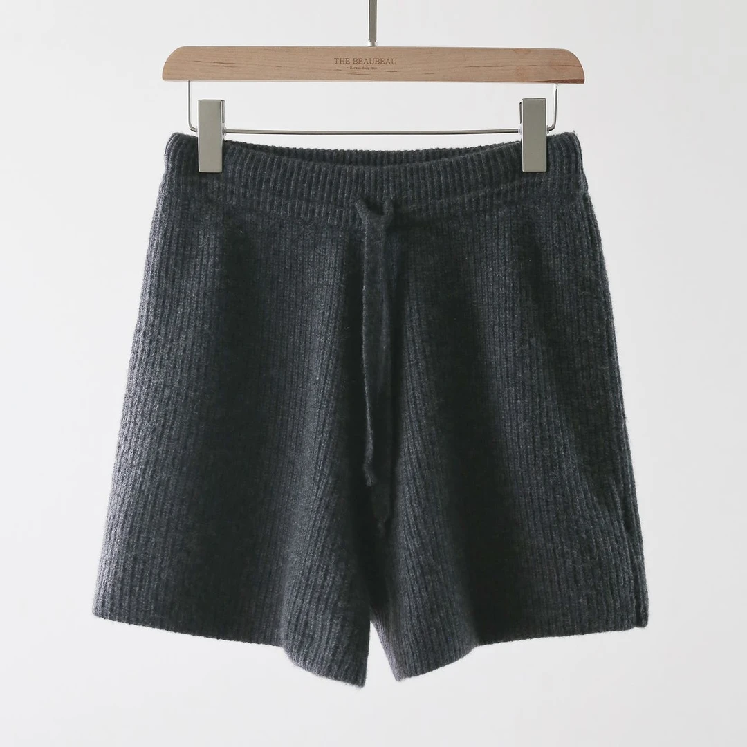 （布布款）贝尔松紧腰针织短裤TBB1354