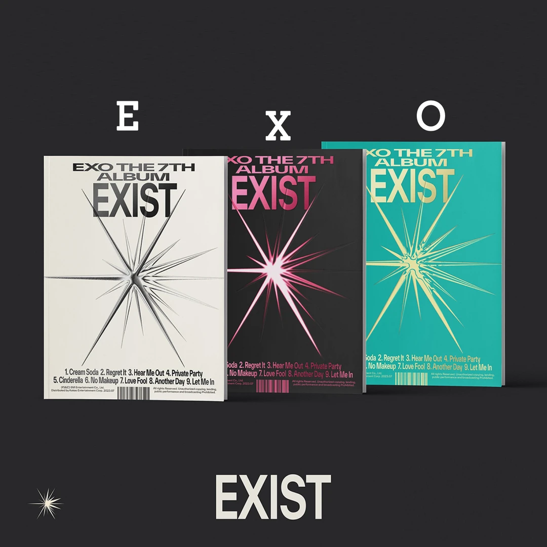 【8折】现货 EXO 专辑 正规7辑 EXIST 和 周边小卡 可选大海报