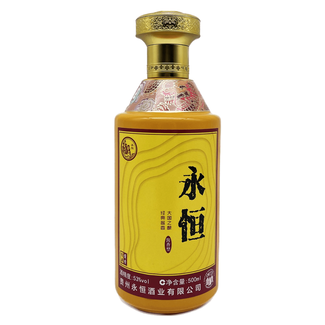 永恒贵州永恒大国之酿， 53℃酱香型白酒纯粮酿500ml53度500