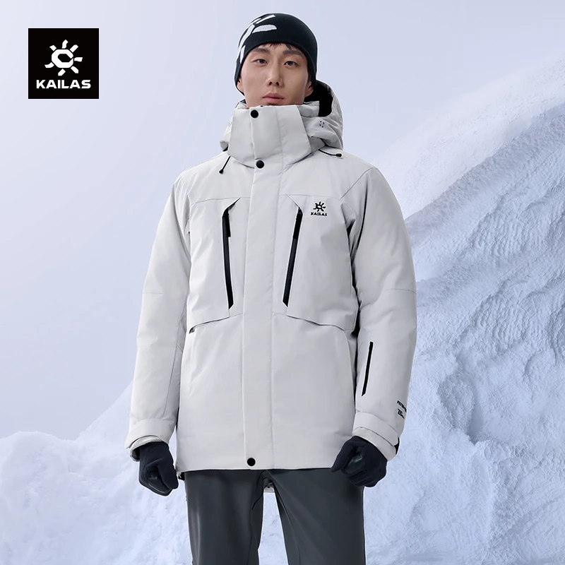 KAILAS凯乐石蒙塔纳中长羽绒服700蓬鹅绒防风保暖户外滑雪徒步男