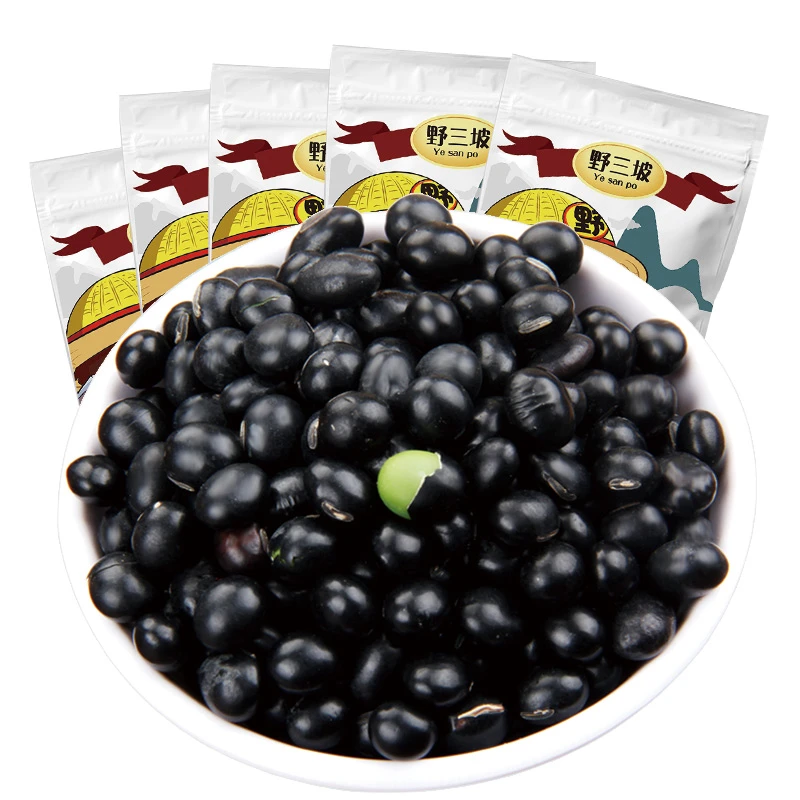 野三坡东北青仁绿心小黑豆农家五谷杂粮豆子新鲜豆浆烘焙醋泡芯
