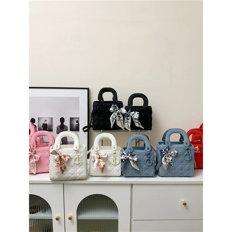 高级感磨砂包包女戴妃包新潮时尚洋气单肩包百搭手提斜挎包网红