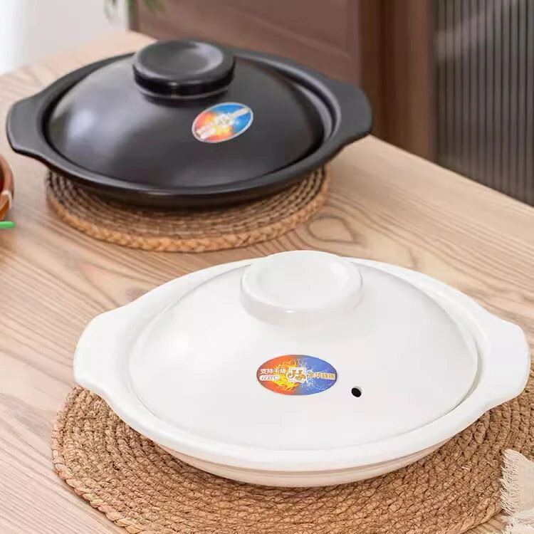 砂锅老式干烧锅陶瓷家用煤气灶沙锅瓦煲小土锅燃气煲仔饭商用炖锅