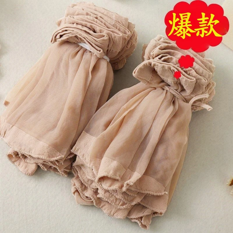 丝袜子女短袜子女春夏天薄款肤色短款隐形水晶袜一次性袜子丝袜女