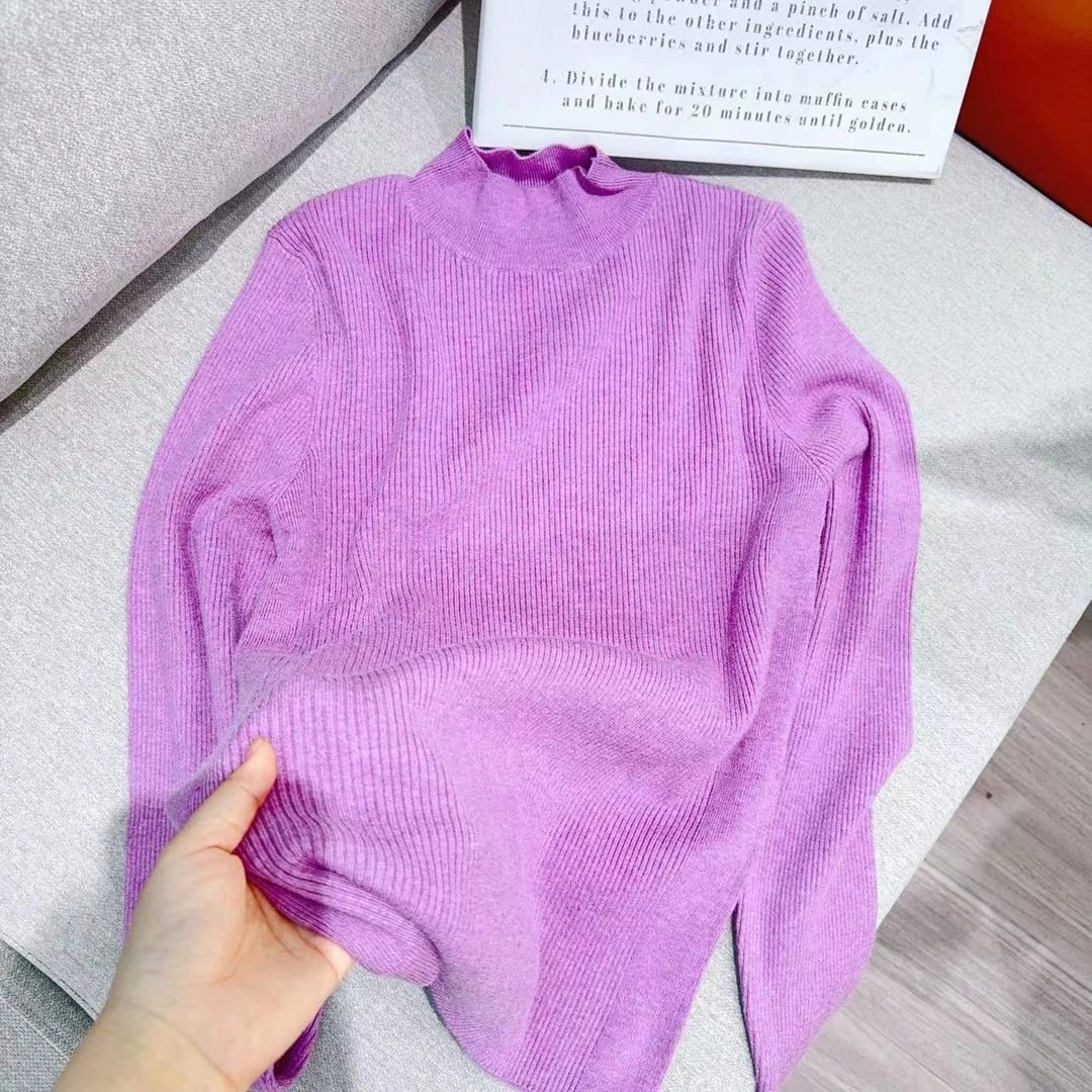 TY/-新款时尚休闲百搭毛衣*N006-4 紫色