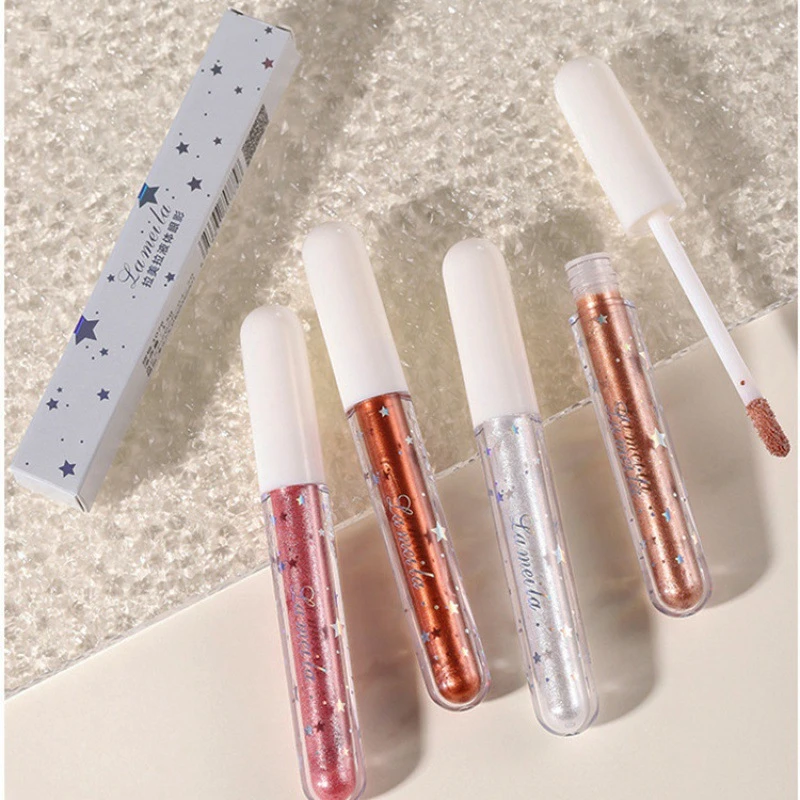 一滴泪液体眼影爆闪粉亮片珠光卧蚕笔细闪亮晶晶高光提亮眼线液