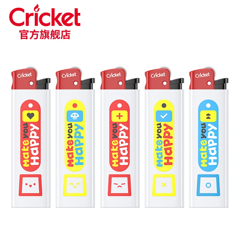 Cricket草蜢原装进口高端一次性砂轮打火机heppy系列-直发单/不拆