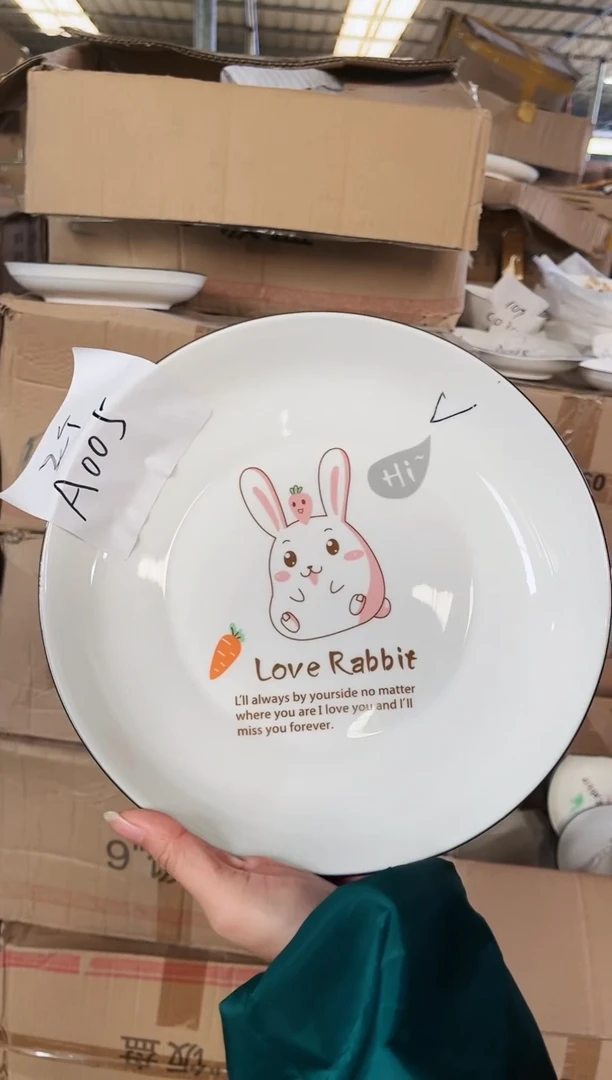 【闪购商品】瓷盘9英寸陶瓷盘