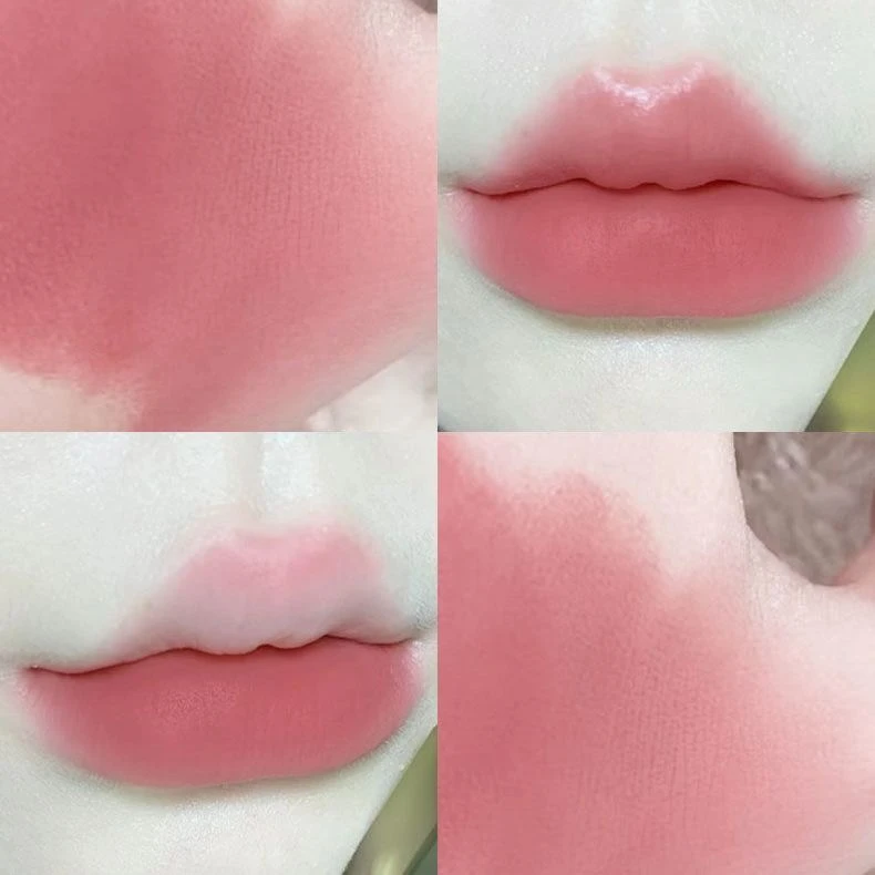 高甜纯欲感~甜嫩拿铁石哑光唇泥雾面显白唇釉学生党口红素颜唇彩