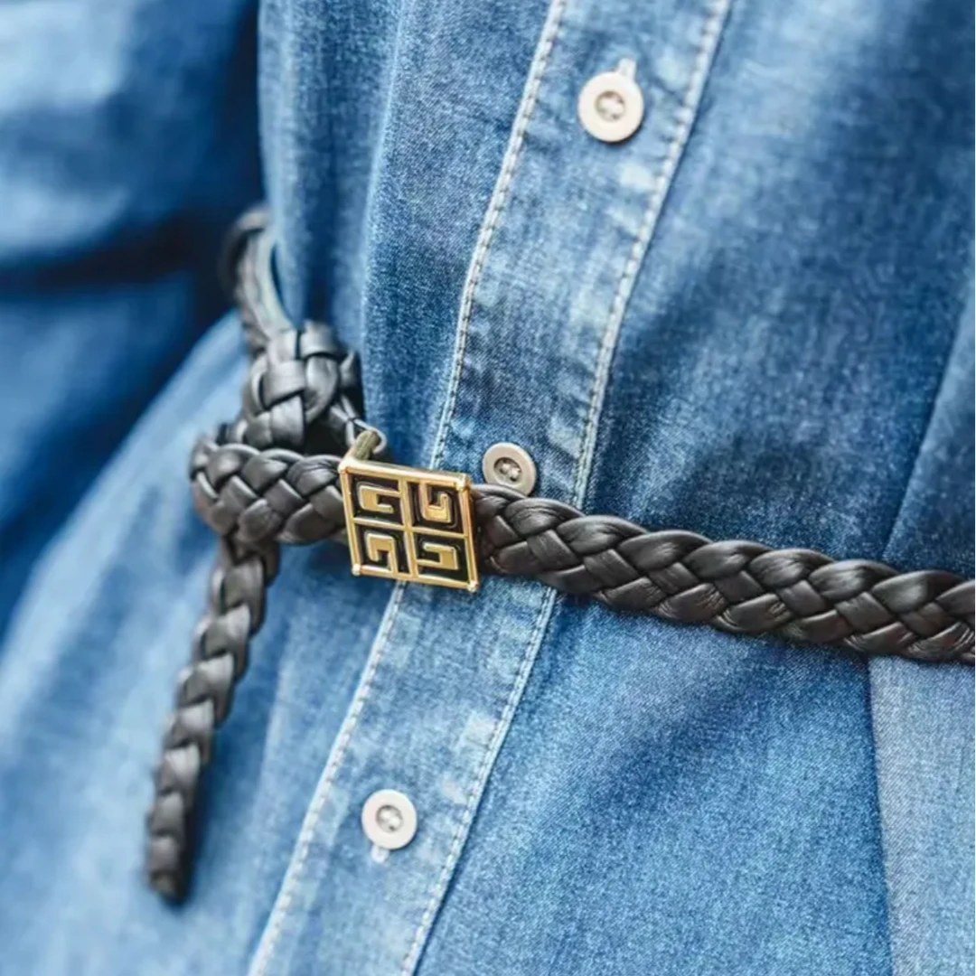 GIRDEAR/哥弟潮流个性复古经典气质时尚百搭编织腰带190012