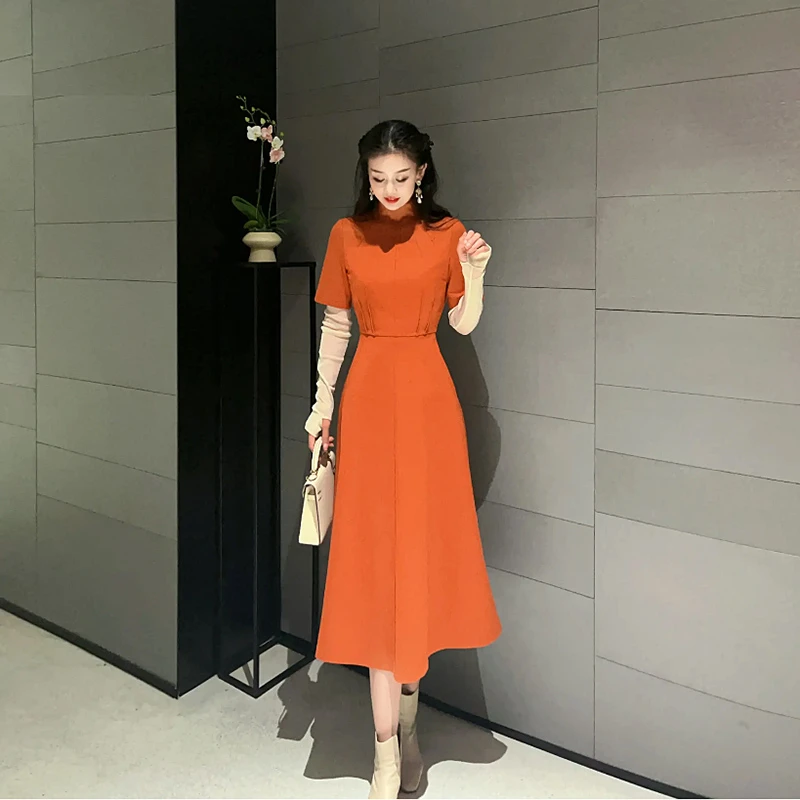 GIRDEAR/哥弟连衣裙法式优雅气质复古修身连衣裙1500531