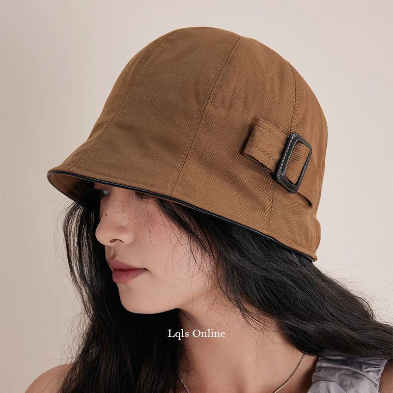 Lagur路过万物遮阳帽风衣扣时尚水桶帽女夏防晒帽子渔夫帽礼物