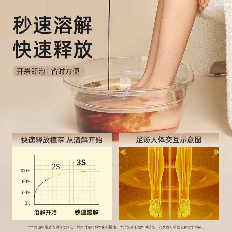 元气达人十二味足浴汤液体泡脚足浴包泡澡包草本家用6盒/42包
