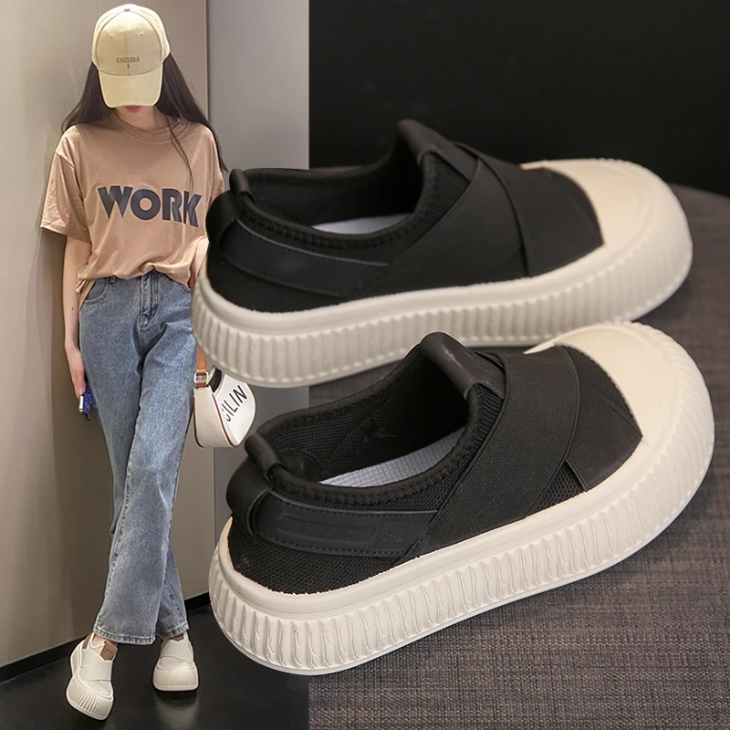 防滑鞋厨房专用女防油夏天透气工作一脚蹬厨师食堂饭店后厨工作鞋