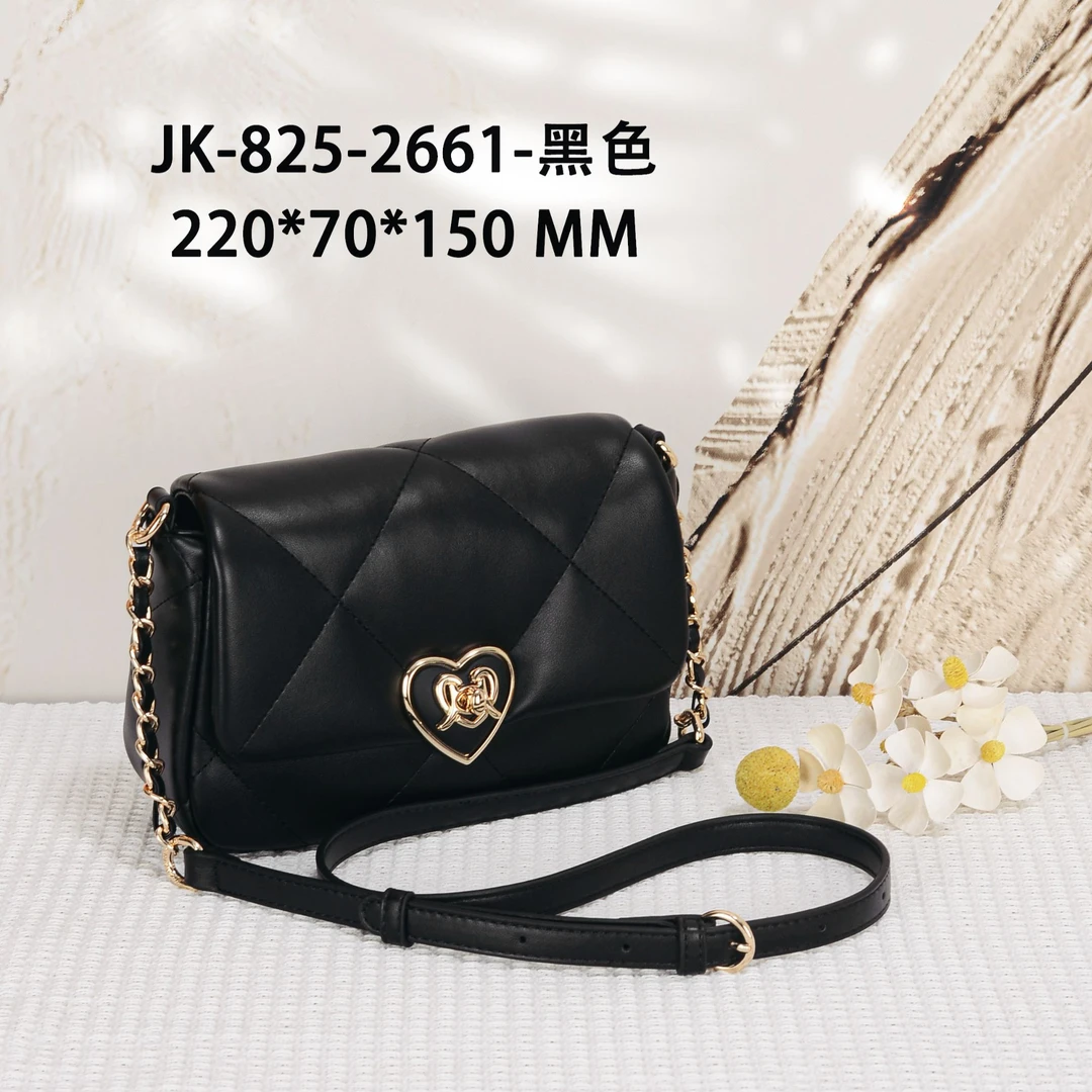 【芝麻集】GQ-2661-黑色RAIN.CUN.简约腋下时尚斜跨轻奢女包