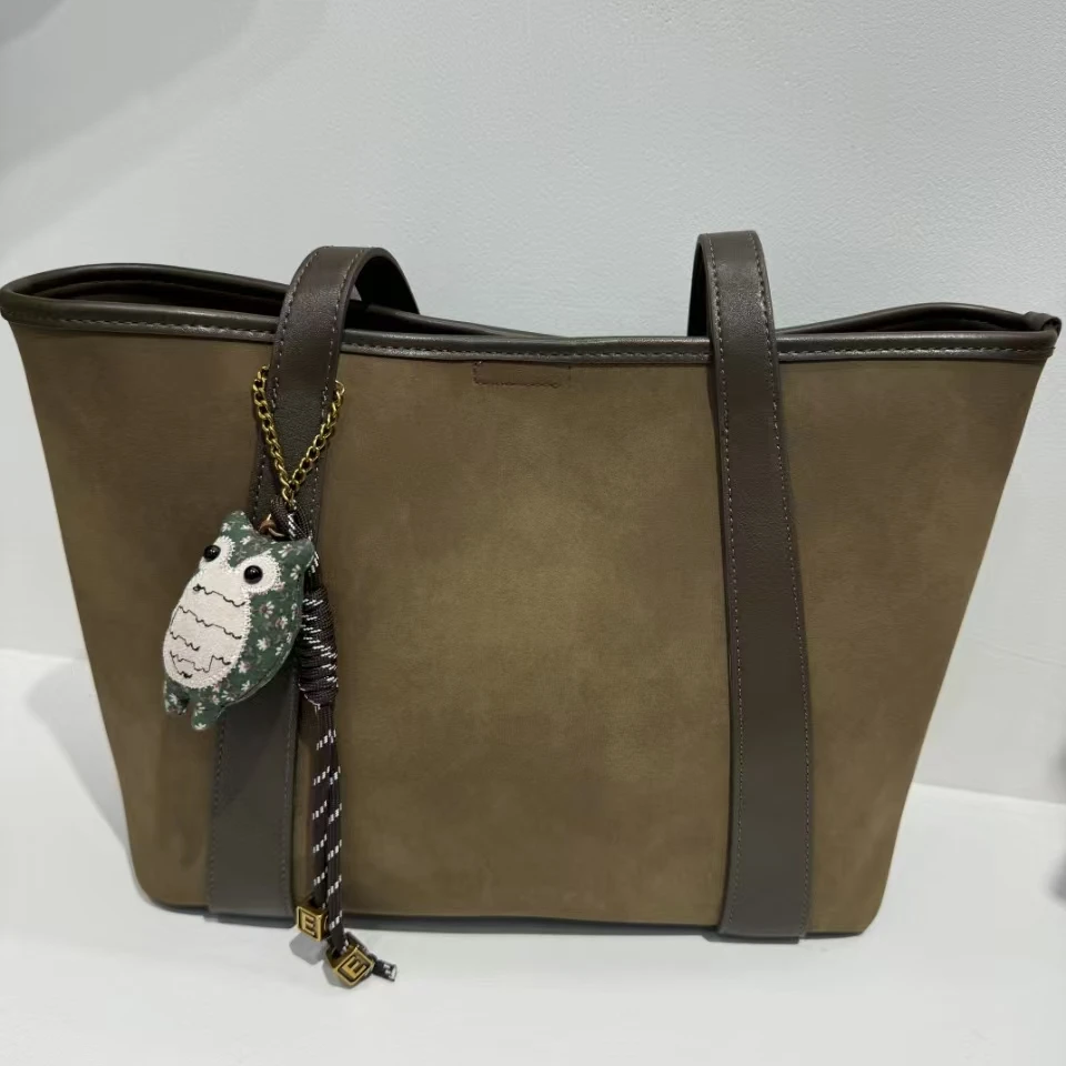 【芝麻集】QYX-81276-松茶色RAIN.CUN简约腋下斜跨单肩轻奢女包