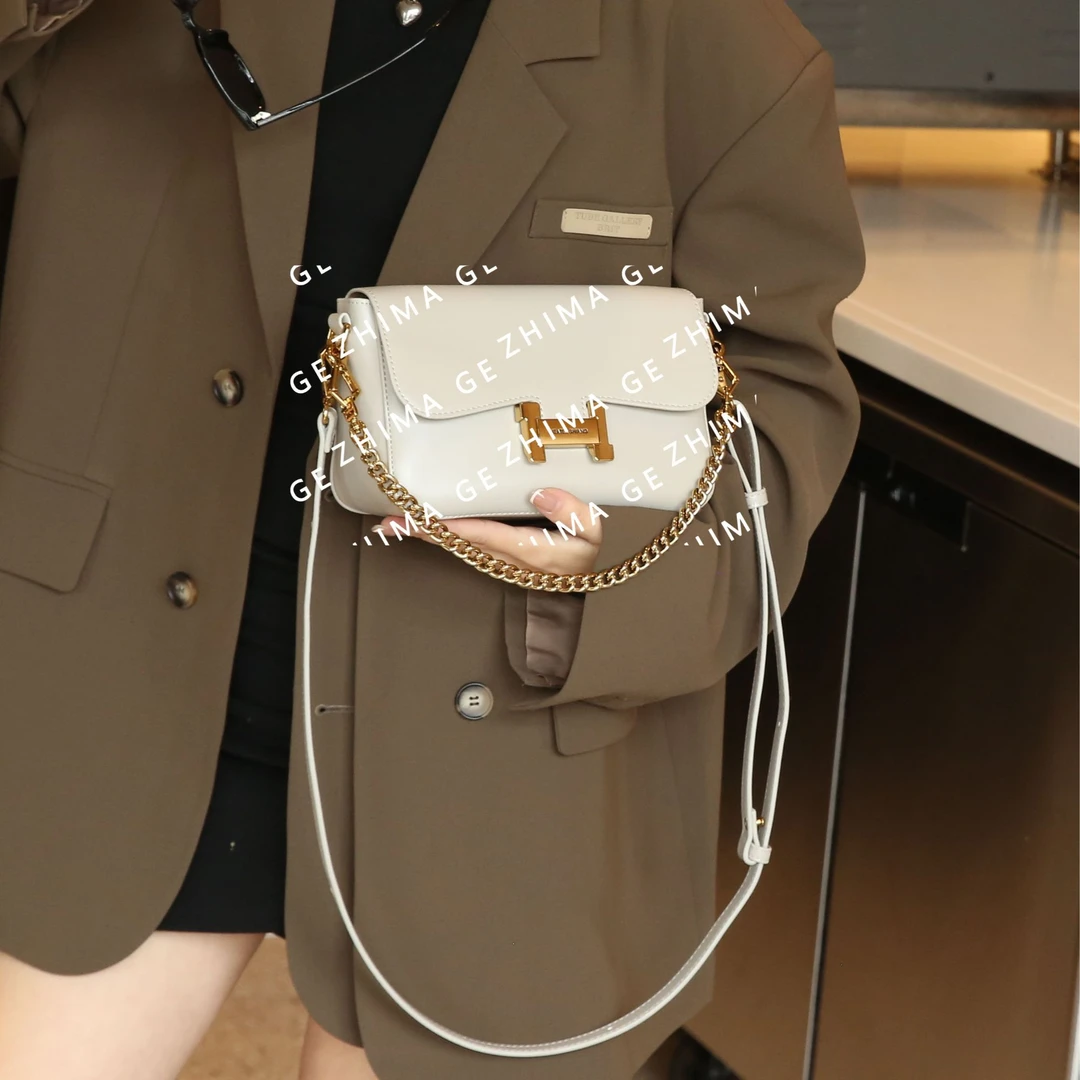 【芝麻集】SKL-5166-莫兰迪色RAIN.CUN.简约腋下时尚斜跨轻奢女包特