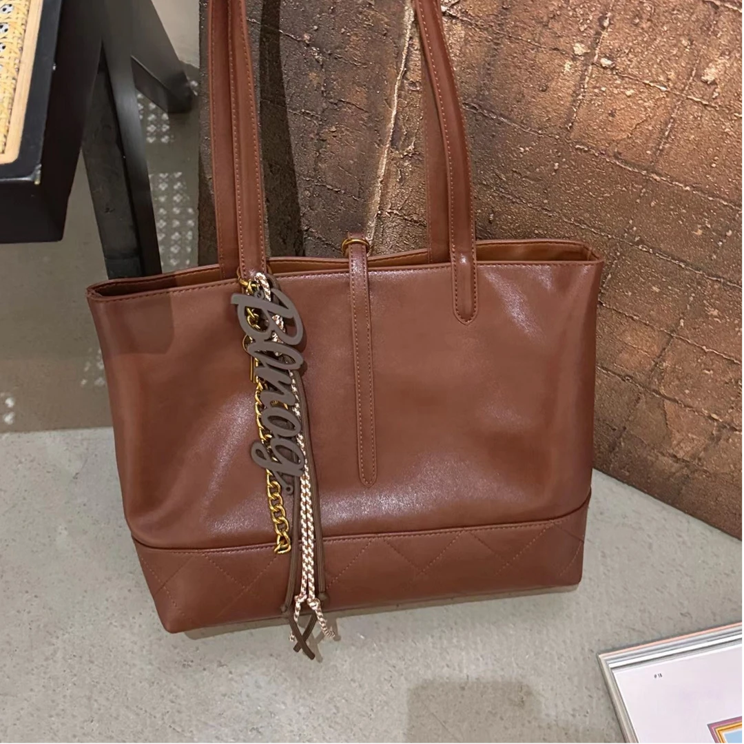 芝麻集】SKL-5316-1-大地色RAIN.CUN时尚百搭腋下斜跨轻奢女包